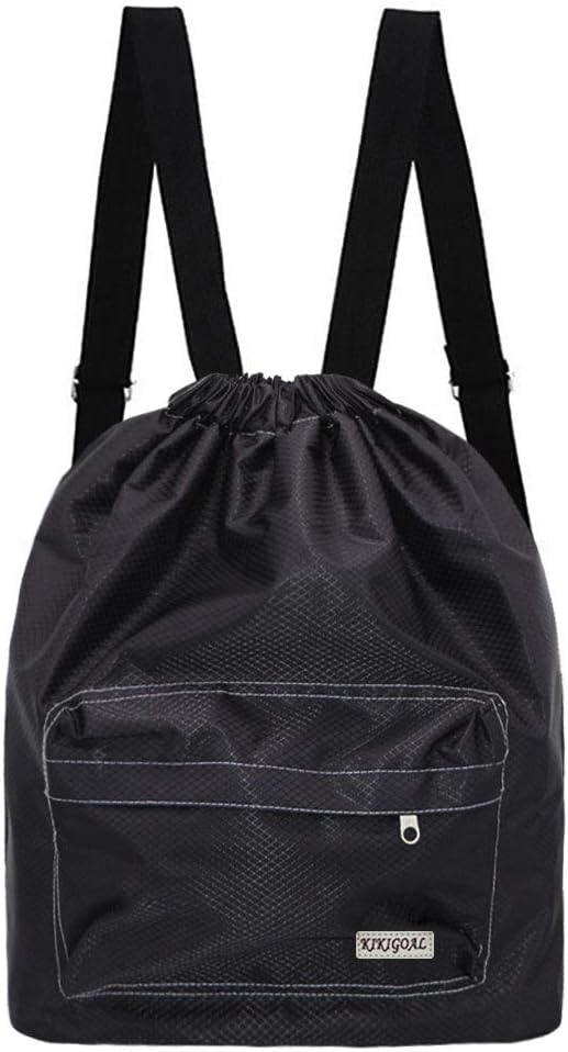 KIKIGOAL Dry Wet Separated Swimming Bag Portable Drawstring Backpack Waterproof Gym Sports Pool Beach Gear Bag