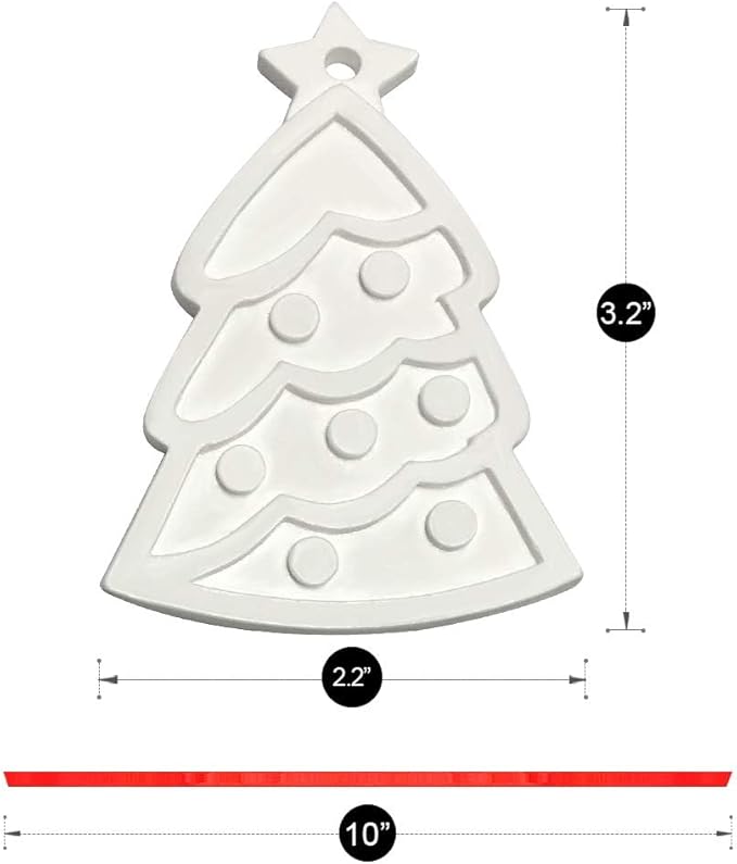 Christmas Crafts for Kids - DIY Christmas Tree Decorations Resin Ornaments Kits (Includes Paints Brushes) - Stocking Stuffers DIY Xmas Ornaments for KidsToddlers Girls Boys Ages 3-5 4-8 8-12