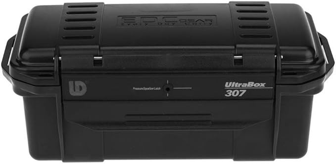 Tbest Outdoor Waterproof Shockproof Airtight Survival Box Storage Container Case Carry Box Black Dry Storage Box for Fishing Camping Hiking Outdoor Activities