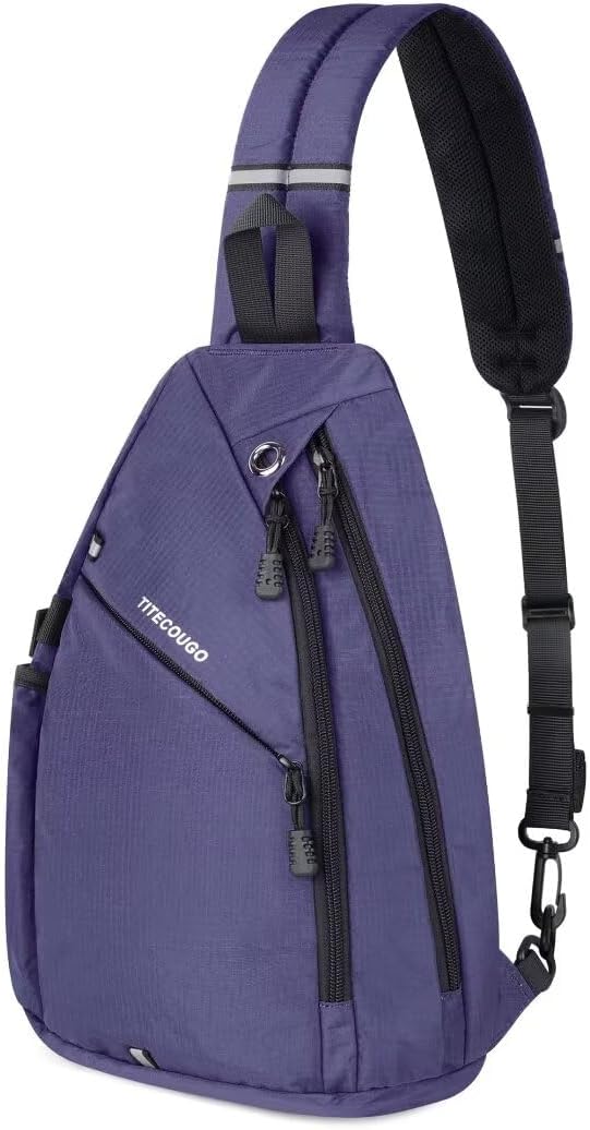 TITECOUGO Sling Bag Crossbody Shoulder Outdoor Travel Hiking Backpack for Women & Men