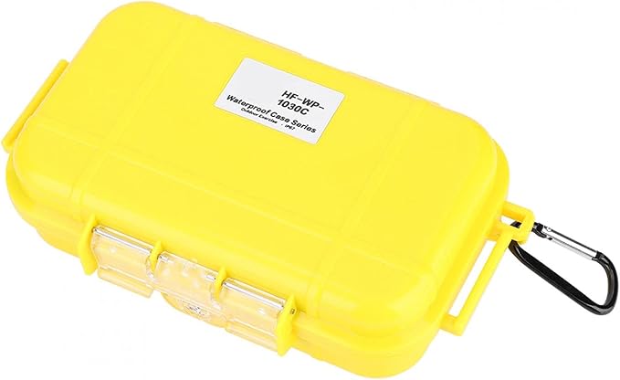 Small Waterproof Storage Case Shockproof Airtight Survival Box Storage Container Case Portable Airtight Carry Box Black Dry Storage Box