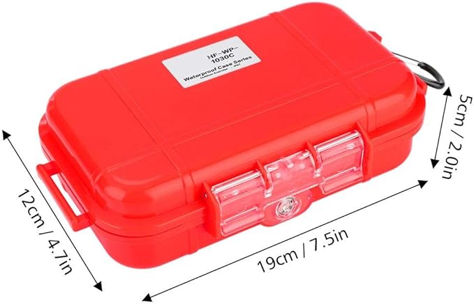 Tbest Waterproof Dry Box Airtight Outdoor Shockproof Storage Case Multipurpose Carry Box Container Inner Rubber Pad Detachable 4 Colors