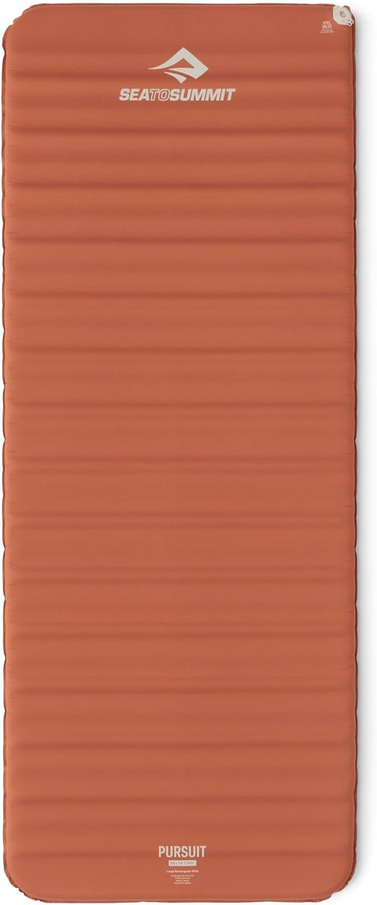Sea to Summit Pursuit Self-Inflating Sleeping Mat for Camping and Backpacking, Rectangular - Large/Wide (78 x 30 x 2 inches)