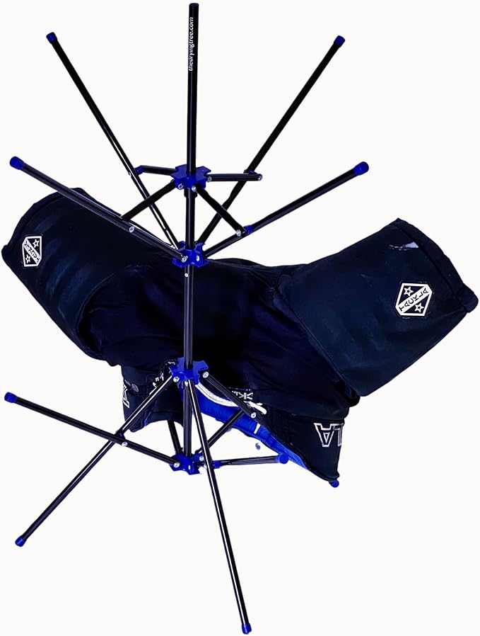 Hockey Gear Drying Rack - Heavy Duty Aluminum Collapsible Portable Sports Gear Drying Rack - Tree - Hockey Equipment Drying - Hockey Gifts
