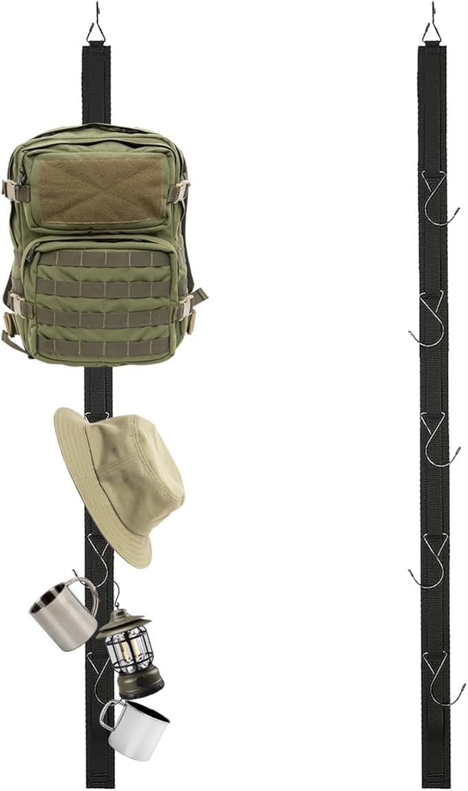 Hockey Drying Rack,Hockey Equipment Gear Drying Rack,Portable Sports Gear Organizer Hanging Straps with 5 Hooks,Ice Goalie Hockey Gifts For Boys Football Baseball Catcher.Outdoor Camping Must Haves