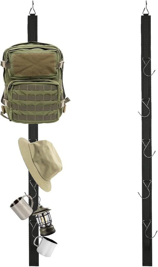 Hockey Drying Rack,Hockey Equipment Gear Drying Rack,Portable Sports Gear Organizer Hanging Straps with 5 Hooks,Ice Goalie Hockey Gifts For Boys Football Baseball Catcher.Outdoor Camping Must Haves