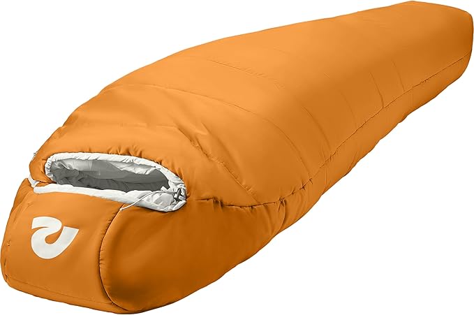 Retrospec Dream Sleeping Bag - 5, 15, 30 Mummy for Camping, Insulated Cold Weather, Lightweight Stuff Sack, Water-Resistant, Adjustable Draw Cords, Adult