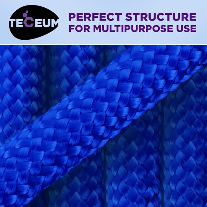 TECEUM Heavy Duty Rope 1000 – 1000ft / 200ft / 100ft / 50ft – 40+ Colors – Utility Rope for Survival & Camping Gear – Nylon String, Camping Rope, para Cord, Utility Nylon Rope, Tent Cord