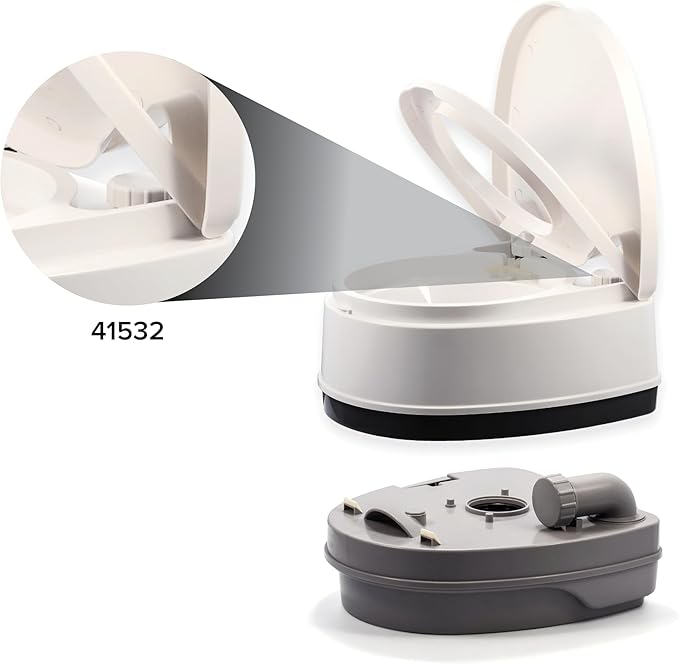 Camco Replacement Fill Cap for Use with Camco Premium Travel Toilets (41535, 41544) - Creates a Tight Seal to Prevent Water Leaks (41532)