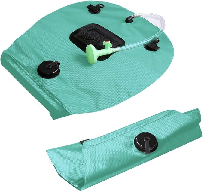 Solar Shower Bag | 5 Gal/20L Solar Heating Camping Shower Bag | Removable Hose | On-Off Switchable Shower Head | Ducha Portatil | Traveling Shower | Portable Shower for Beach Swimming, Hiking