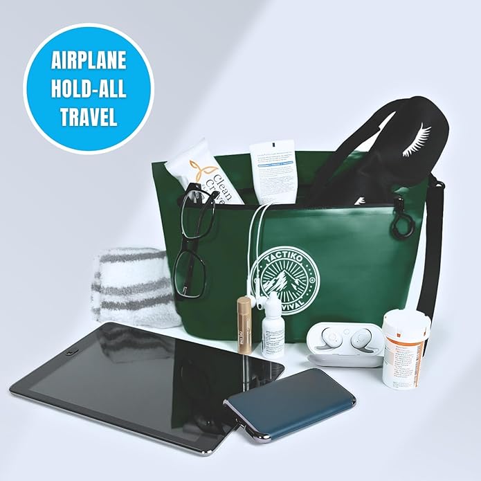 Tactiko Heavy-Duty 2L Splash Water Resistant Zipper Pouch - Hold-All Organizer for Dry Bags, Travel Bags