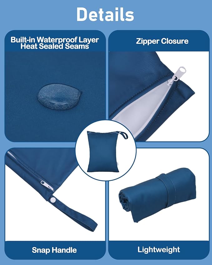 babygoal Waterproof Wet Bag and Dry Bag, Roll Top Waterproof 2L Backpack Sack for Travel,Swimming,Kayaking, Beach, Rafting, Boating, Hiking, Camping and Fishing 2WLL04-B