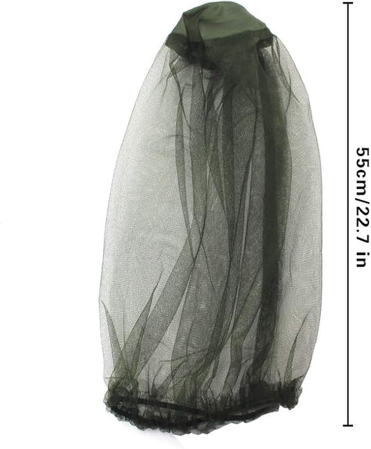 5 Pack Premium Mosquito Head Net Mesh Hat Face Netting Lightweight Durable Protective Cover Fly Insects Bugs Preventing for Camping Hiking Fishing Outdoor Activity