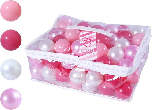 Ball Pit Balls Plastic Balls for Ball Pit Phathalate Free BPA Free Plastic Balls 100pcs 2.2" Set for Toddlers for Play Tent Tunnel