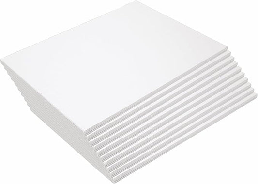Colorations Construction Paper,Bright White,9 inches x 12 inches,50 Sheets,Heavyweight Construction Paper,Crafts,Art,Kids Art,Painting, Coloring,Drawing,Paper,Art Project,All Purpose, Home School use