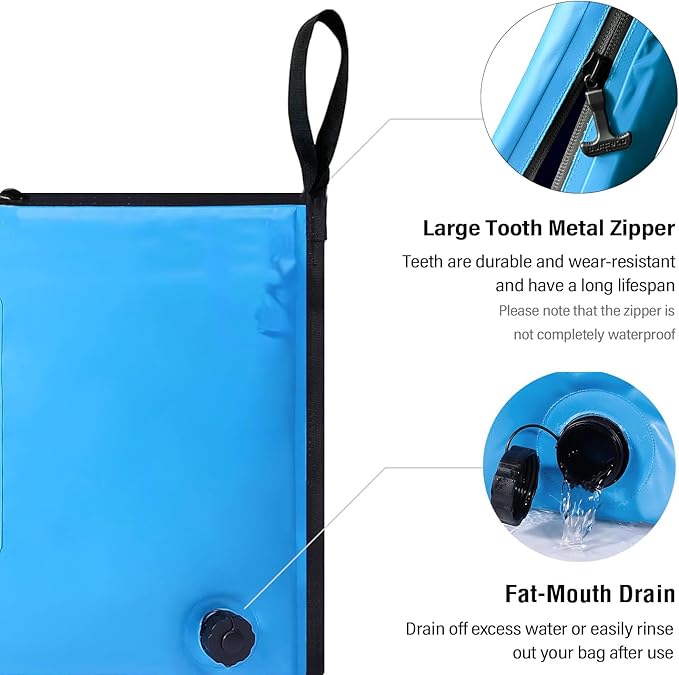 Buffalo Gear Insulated Fish Cooler Bag 40x18in 48x18in Leakproof Kill Bag Portable Waterproof Keep Ice Cold More Than 24 Hours