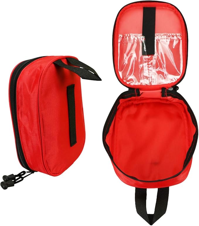 AOUTACC Nylon First Aid Kit Empty, Travel Empty First Aid Kit Pouch Bag for Emergency at Home, Office, Car, Outdoors, Boat, Camping, Hiking(Bag Only)