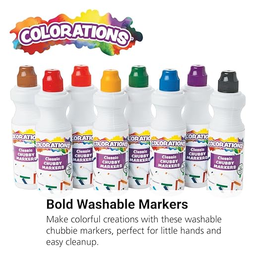 Colorations Dabber Markers, Washable, Primary Colors, 8 Colors, Dot Markers, Bingo Markers, Dab and Dot Markers for Children, Kids, Pre-School, Toddlers, Non Toxic, Easy to Use, Art & Craft Supplies