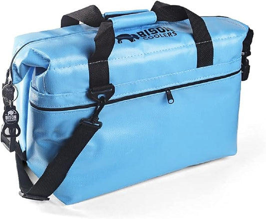 Bison Coolers Softpak Series, Made in USA, Soft Cooler Bag Insulated Leak Proof for Beach, Travel, Camping, Picnic, Car, Trips, 24+ Hour Ice Retention