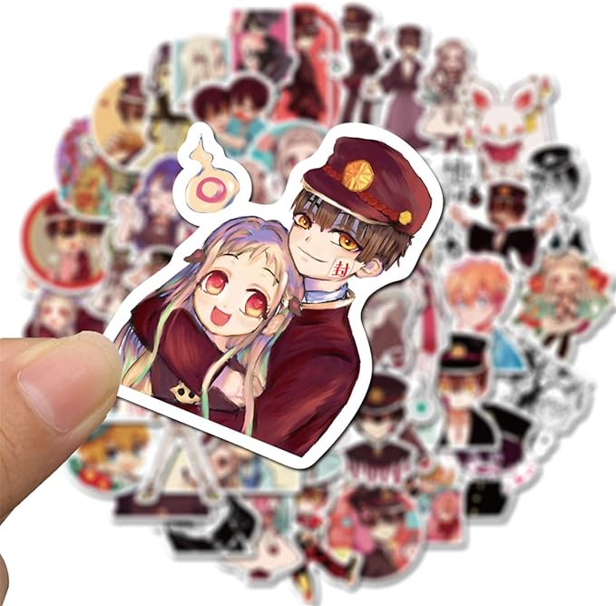 Anime Toilet-Bound Hanako-kun Stickers (50 PCS) Funny Stickers for Teens, Girls, Adults,Kids - Stickers for Waterbottles,Laptop,Phone,Hydro Flask - Waterproof Vinyl Sticker (Toilet-Bound Hanako-kun)