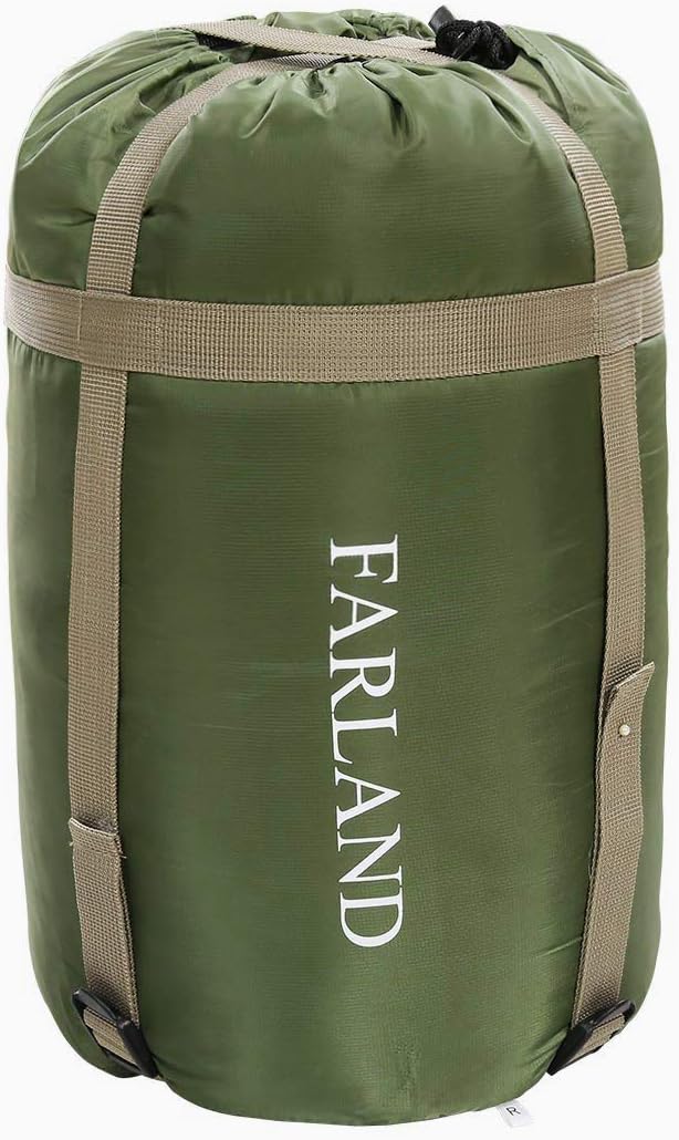 FARLAND Sleeping Bags 30℉ for Adults Teens Kids with Compression Sack Portable and Lightweight for 3-4 Season Camping, Hiking,Waterproof, Backpacking and Outdoors