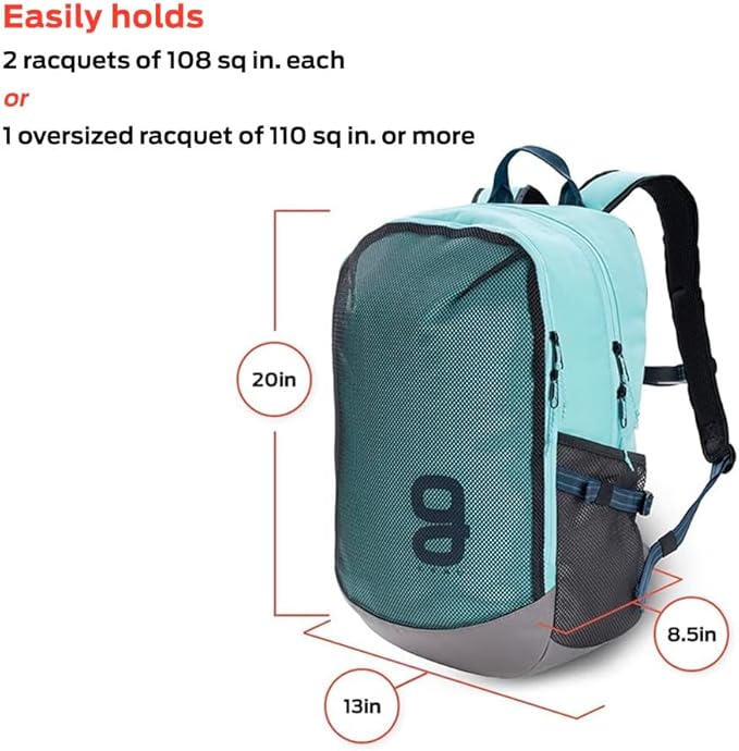 Tennis Backpack, Aether Series, Large Capacity, External Waterproof Compartment, Multi-Use For Travel, Laptop, Water Sports, Gym, or Tennis