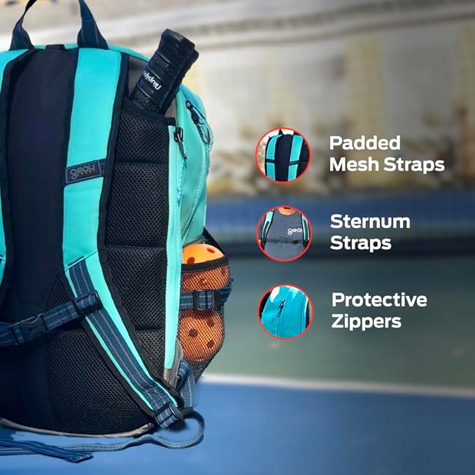 Tennis Backpack, Aether Series, Large Capacity, External Waterproof Compartment, Multi-Use For Travel, Laptop, Water Sports, Gym, or Tennis
