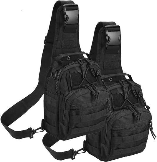Tactical Shoulder Bag,1000D Outdoor Military Sling Daypack Backpack