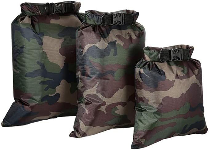 Lixada Waterproof Dry Bags, 3/5/6 Pack Ultimate Dry Sack - 3L+5L+8L Lightweight, Roll Top Outdoor Dry Sacks for Kayaking Camping Hiking Traveling Boating Water Sports