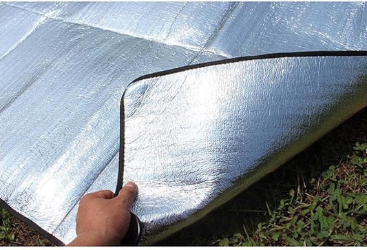Camping Mat Foam Foil Blanket for Camping Foam Pad Insulating Foil Mat Sleeping Tent Pad Thermal Aluminum Camping mat for Reflecting Heat