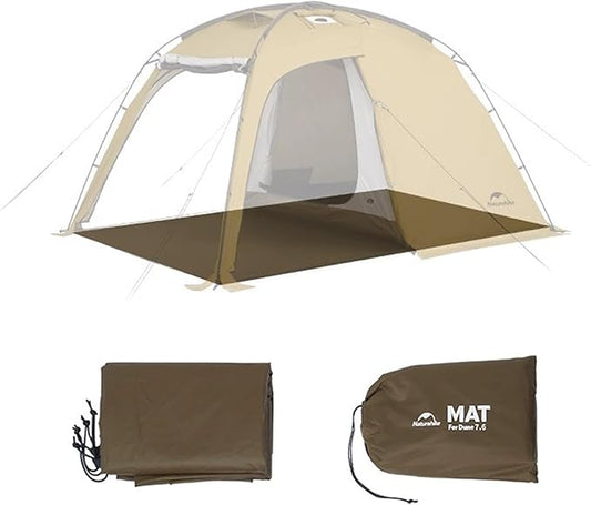 Naturehike7.6 Double Person 4-Seasons Camping Tent, UPF50+ Sun Protection Tent with 7001 Aluminum Alloy Poles, PU2000mm+ Waterproof Tent for Outdoor Camping,Picnic