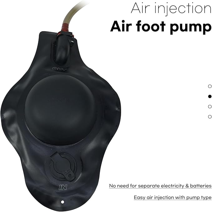 Portable Shower-20L/5.28 Gallons Camping Shower Bag, Beach Shower with Foot Pump, Temperature Display, Detachable Strap - Ideal for Camping, Beach, Travel, Outdoor Activities