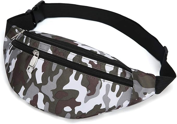 Fanny Pack for Men & Women, Fashion Waterproof Waist Packs with Adjustable Belt, Casual Bag Bum Bags for Travel Sports Running.