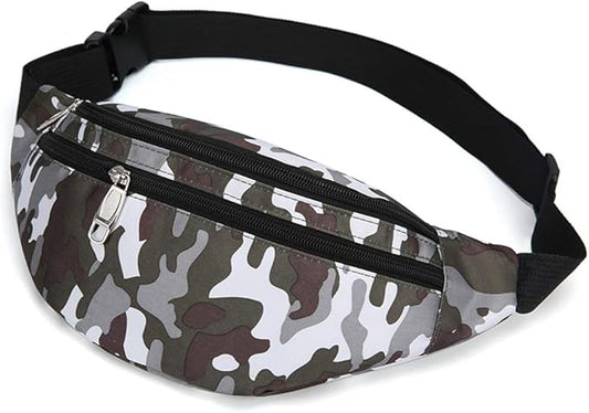 Fanny Pack for Men & Women, Fashion Waterproof Waist Packs with Adjustable Belt, Casual Bag Bum Bags for Travel Sports Running.
