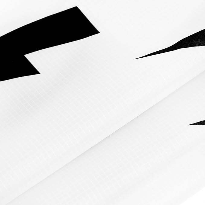 Beach Blanket Sandproof Waterproof, 110"×118" Extra Large Beach Mat, Portable Sand Free Picnic Blanket Oversized with 4 Stakes & Pockets for Travel, Outdoor Essentials, Black Lightning Simple Design