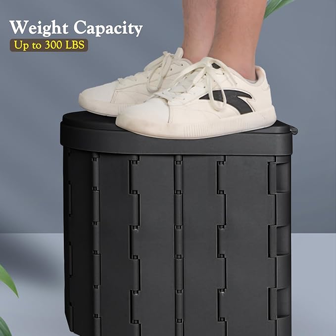 Portable Outdoor Camping Toilet Kit for Adults,Pop Up Privacy Tent, Camping Folding Toilet, 30 Toilet Bags, Washable Foldable for Travel, RV, Car, Beach, Hiking