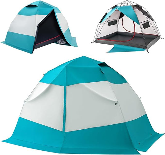 Camping Tent 2 Person, Waterproof & Blackout Double Layer Pop Up Outdoor Tent for Park, Picnic, Travel, Portable and Easy Setup