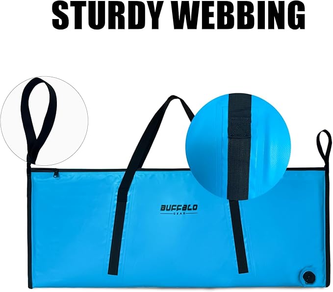 Buffalo Gear Insulated Fish Cooler Bag 40x18in 48x18in Leakproof Kill Bag Portable Waterproof Keep Ice Cold More Than 24 Hours