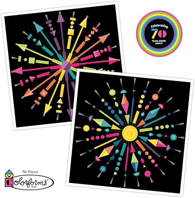 Colorforms Stickers for Kids, 70th Anniversary Box Set - Stickers for Adults, Arts and Crafts, Scrapbook Stickers, Kids Crafts, 500+ Kids Stickers, Stickers for Boys and Girls Ages 3+