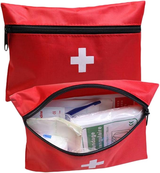 AOUTACC Mini First Aid Kit Empty, Travel Empty First Aid Kit Pouch Bag for Emergency at Home, Office, Car, Outdoors, Boat, Camping, Hiking(Bag Only)