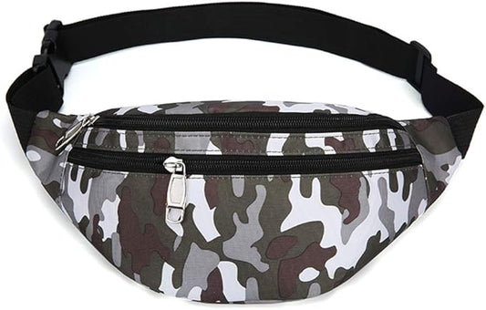 Fanny Pack for Men & Women, Fashion Waterproof Waist Packs with Adjustable Belt, Casual Bag Bum Bags for Travel Sports Running.