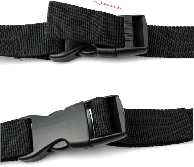 Cosmos Pack of 2 Black Color Mattress Backpack Sleeping Bag Straps for Outdoor Activities