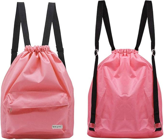KIKIGOAL Dry Wet Separated Swimming Bag Portable Drawstring Backpack Waterproof Gym Sports Pool Beach Gear Bag