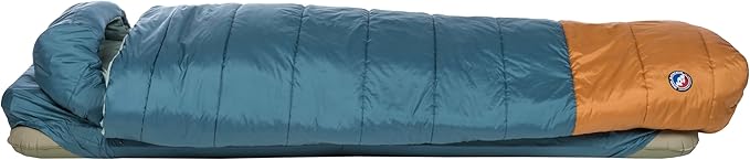 Big Agnes Echo Park Sleeping Bag - Extra Roomy Deluxe Comfort, 0°/25°/35° - Padlok Sleep System for Sleeping Pad Attachment