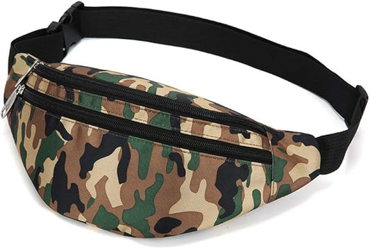Fanny Pack for Men & Women, Fashion Waterproof Waist Packs with Adjustable Belt, Casual Bag Bum Bags for Travel Sports Running.