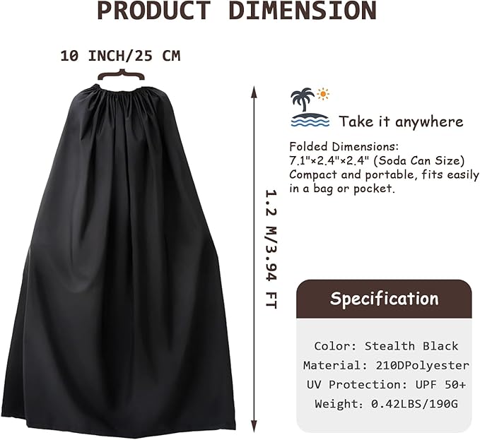 Portable Changing Room, Changing Tent for Dancers, Instant Privacy Shelter Black Cover Changing Curtain for Outdoor