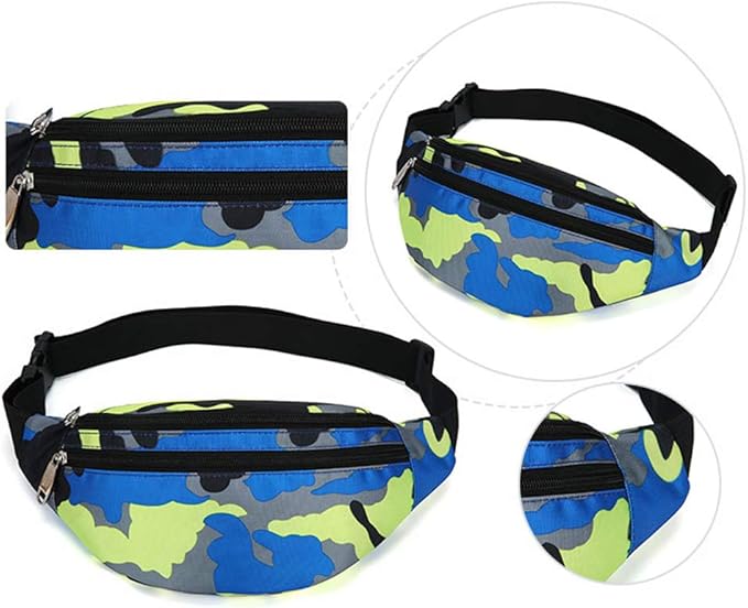 Fanny Pack for Men & Women, Fashion Waterproof Waist Packs with Adjustable Belt, Casual Bag Bum Bags for Travel Sports Running.