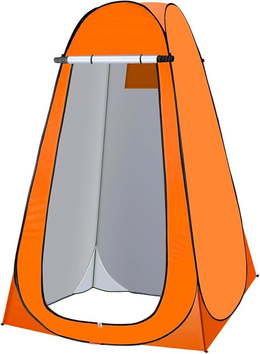 Portable Pop up Dressing/Changing Tent Beach Toilet Shower Changing Room Outdoor Shelter with Carrying Bag Gigatent Privacy Shelter Tent (Orange)