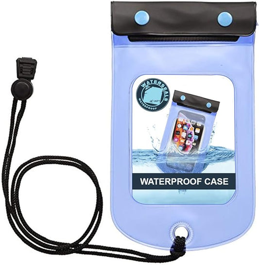 Lewis N. Clark WaterSeals Triple Seal Waterproof Pouch + Dry Bag for Cell Phone or Tablet, Great for Kayak, Canoe, Pool, Beach, Medium (5.6x4.5)