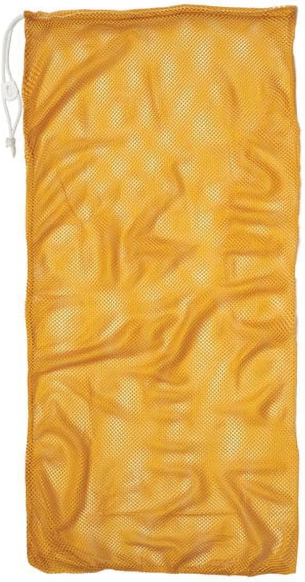 Champion Sports Mesh Equipment Bag – Heavy-Duty Nylon Drawstring Bag with Lock & ID Tag, Breathable Storage Sack for Balls, Swim Gear, Laundry & Toys, Multiple Sizes & Colors